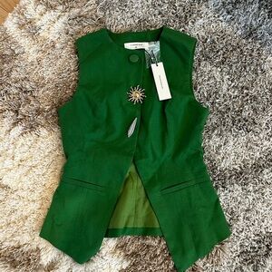 NWT Commense Vibrant Green Top
